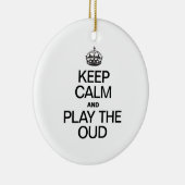 BEHALT CALM UND SPIELE DIE OUD KERAMIKORNAMENT (Rechts)