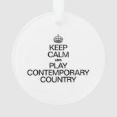 BEHALT CALM UND SPIELE GEGENWÄRTIG ORNAMENT (Rückseite)