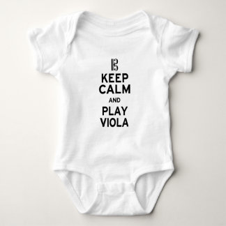 Behalt Calm und spiele Viola Baby Strampler