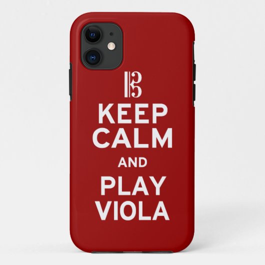 Behalt Calm und spiele Viola Case-Mate iPhone Hülle (Rückseite)