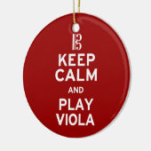 Behalt Calm und spiele Viola Keramik Ornament (Links)