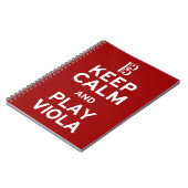 Behalt Calm und spiele Viola Notizblock (Linke Seite)