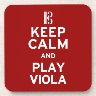 Behalt Calm und spiele Viola Untersetzer