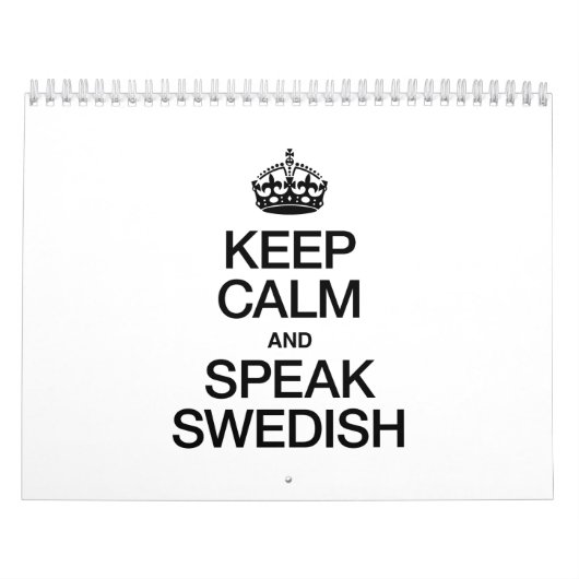 BEHALT CALM UND SPRECHEN SCHWEDISCH KALENDER (Titelbild)