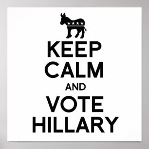 BEHALT CALM UND STIMME HILLARY.pnng Poster