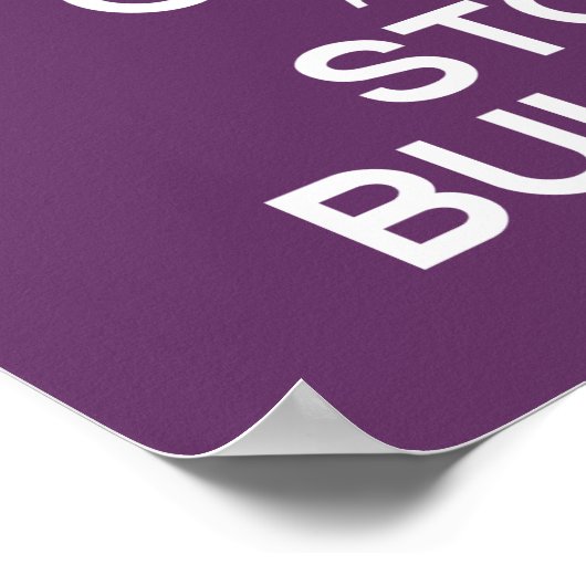 BEHALT CALM UND STOPP BULLYING POSTER (Ecke)