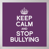 BEHALT CALM UND STOPP BULLYING POSTER (Vorne)