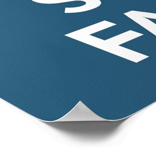 Behalt Calm und Swim Schnelleres Poster (Ecke)