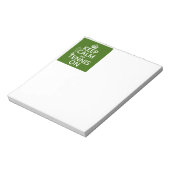 Behalt Calm und Tennis On (beliebige Hintergrundfa Notizblock (Rotiert)