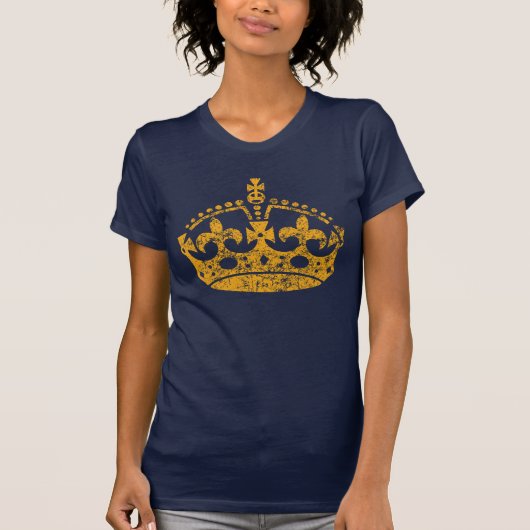 BEHALT CALM UND trage den Crown Grunge Style T-Shirt (Vorderseite)
