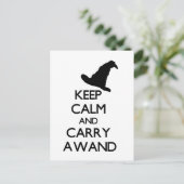 BEHALT CALM UND TREUE EINE WAND POSTKARTE (Stehend Vorderseite)