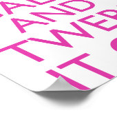 Behalt Calm und Twerk it out Poster (Ecke)