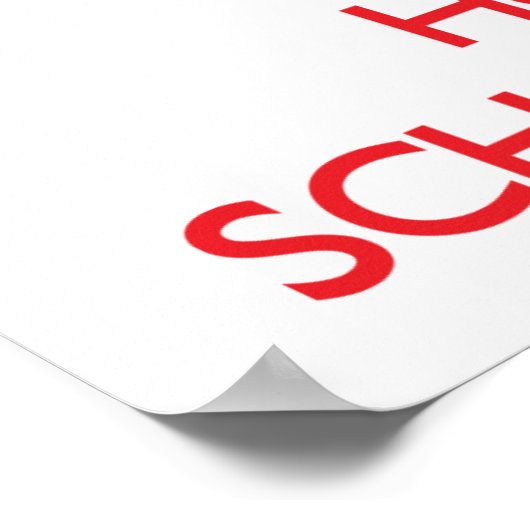 Behalt Calm und Umarmung einer Schulkrankenversorg Poster (Ecke)