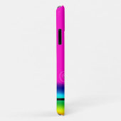 Behalt Calm und Unicorn On (Regenbogen) Case-Mate iPhone Hülle (Hinten/Rechts)