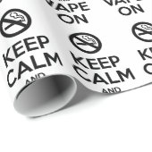Behalt Calm und Vape On ~ Selbst Motivierend Geschenkpapier (Rolleneckpunkt)