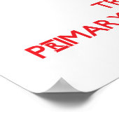 Behalt Calm und vertraue dem Grundschullehrer Poster (Ecke)