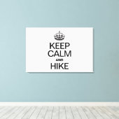 BEHALT CALM UND WANDERUNG LEINWANDDRUCK (Insitu (Holzboden))