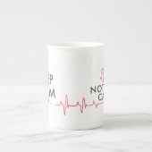 BEHALT CALM UND... WARTE! NICHT DIESER RUF! Funny  Porzellantasse (Vorderseite)