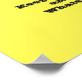 Behalt Calm und...Whateva Poster Paper, 11'' x 8,5 (Ecke)