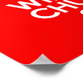 Behalt Calm und Wing Chun auf !!! Poster (Ecke)