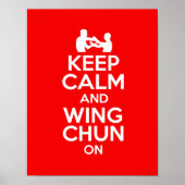 Behalt Calm und Wing Chun auf !!! Poster (Vorne)