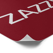 Behalt Calm und Zazzle an! Poster (Ecke)