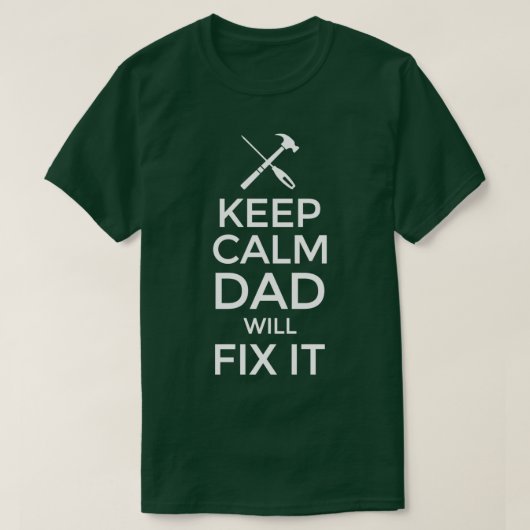 Behalt Calm Vater behebt es Vathage Tools Handym T-Shirt (Design vorne)