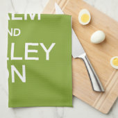 Behalt Calm & Volley Auf Handtuch. Küchentuch (Viertel Falte)