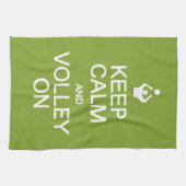 Behalt Calm & Volley Auf Handtuch. Küchentuch (Horizontal)