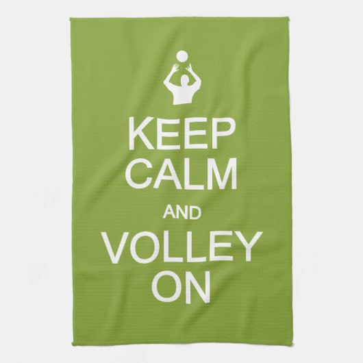 Behalt Calm & Volley Auf Handtuch. Küchentuch (Vertikal)