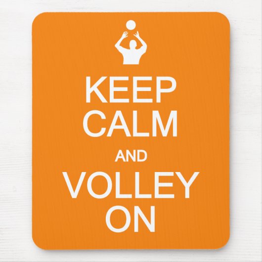 Behalt Calm & Volley auf Mousepad (Vorne)
