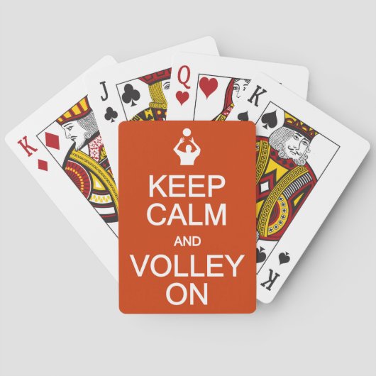 Behalt Calm & Volley auf Spielkarten (Rückseite)