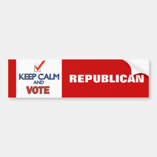Behalt Calm Vote Republikaner 2024 Autoaufkleber