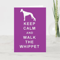 BEHALT CALM WALK THE WHIPPET BIRTHDAY GREETINGS CA