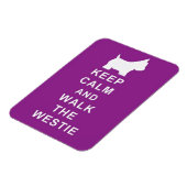 BEHALT CALM WALK WESTIE MAGNET GEBURTSTAG (Linke Seite)
