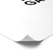 BEHALT CALM, WEIL ICH SPIEL BIN POSTER (Ecke)