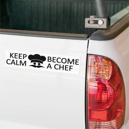 Behalt Calm & Werden zu einem Koch-benutzerdefinie Autoaufkleber (Auf Lkw)