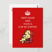 Behalt Calm Yellow Labrador Postkarte (Vorne/Hinten)