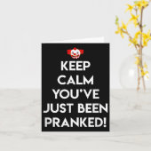 Behalt Calm Youve gerade Pranked April Fool, Witz Karte (Gelbe Blume)