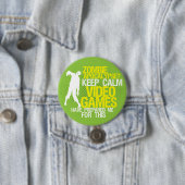Behalt Calm Zombie Apokalypse Funny Gaming Button (Beispiel)