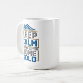 Behalt Calm Zuhause Sold Realtor Anwesen Agent Kaffeetasse (Vorderseite Links)