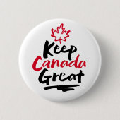 Behalt CANADA Great! Canadian Maple Leaf Ma Button (Vorderseite)