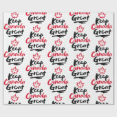 Behalt CANADA Great! Canadian Maple Leaf wieder he Geschenkpapier (Flach)