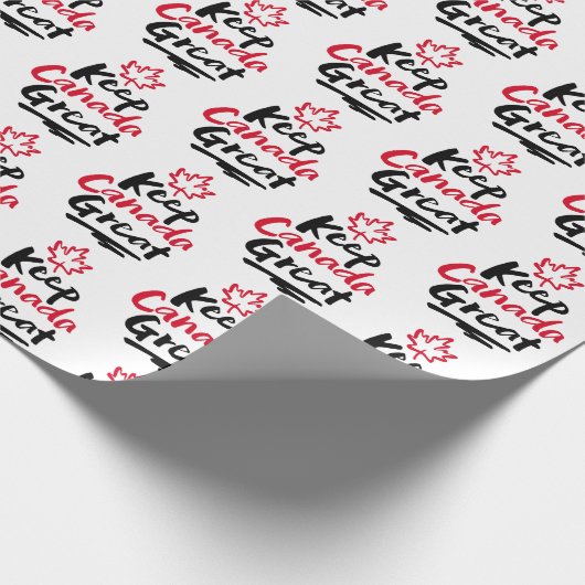 Behalt CANADA Great! Canadian Maple Leaf wieder he Geschenkpapier (Ecke)