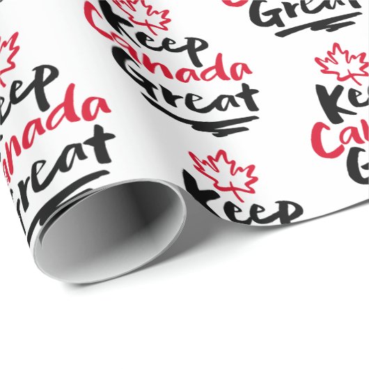 Behalt CANADA Great! Canadian Maple Leaf wieder he Geschenkpapier (Rolleneckpunkt)