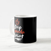 Behalt CANADA Great! Canadian Maple Leaf wieder he Kaffeetasse (Vorderseite Links)
