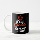Behalt CANADA Great! Canadian Maple Leaf wieder he Kaffeetasse (Links)