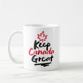 Behalt CANADA Great! Canadian Maple Leaf wieder he Kaffeetasse (Links)