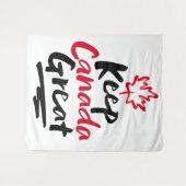 Behalt CANADA Great! Canadian Maple Leaf wieder he Wandteppich (Vorderseite (Horizontal))