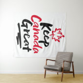 Behalt CANADA Great! Canadian Maple Leaf wieder he Wandteppich (Beispiel (Horizontal))